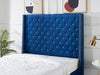 Aria Queen Bed Frame - Velvet Blue