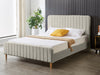 Edina Bed Frame Queen Velvet Grey