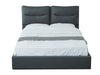 Greta Bed Frame Queen PU Dark Grey