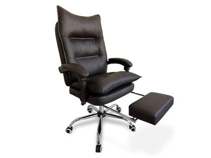 New Markus Office Chair with Footrest PU Coffee