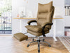 New Markus Office Chair with Footrest PU Khaki