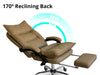 New Markus Office Chair with Footrest PU Khaki