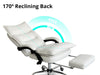 New Markus Office Chair with Footrest PU White