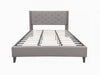 Lisbeth Fabric King Bed Frame - Grey