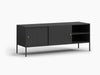 Lonna Steel TV Entertainment Unit 1.6M Sliding Door Black