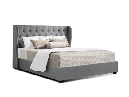 Keron Storage Queen Bed Frame - Grey