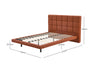 DS Kalyn Bed Frame Queen PU Orange