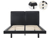 Priscilla Bed Frame Queen PU Black