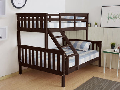 New Chico Wooden Triple Bunk Walnut