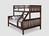 New Chico Wooden Triple Bunk Walnut