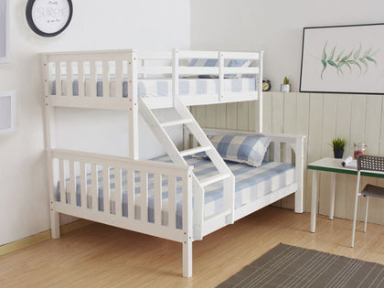 New Chico Wooden Triple Bunk White