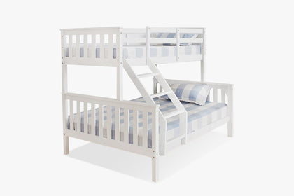 New Chico Wooden Triple Bunk White