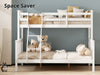 New Chico Wooden Triple Bunk White