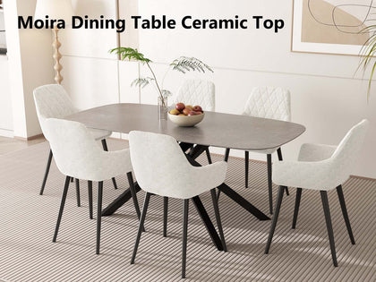 Moira Dining Table Ceramic Top