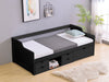 Herb Daybed with Drawers Black