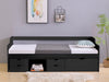 Herb Daybed with Drawers Black