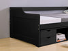 Herb Daybed with Drawers Black