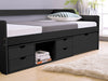 Herb Daybed with Drawers Black