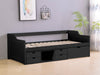 Herb Daybed with Drawers Black