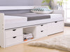 Herb Daybed with Drawers White