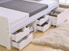 Herb Daybed with Drawers White