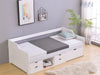 Herb Daybed with Drawers White