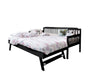 Karlan Daybed with Trundle Bedframe Black