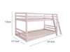 Polli Mid-Sleeper Bunk Bed Pink