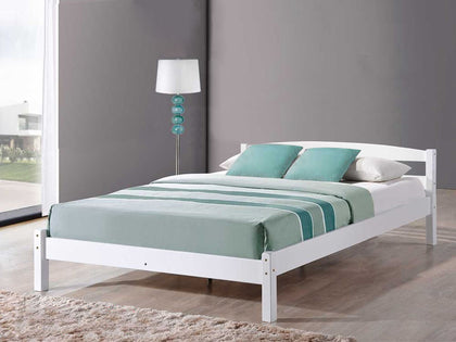 Wayford Double Bed Frame - Wooden White