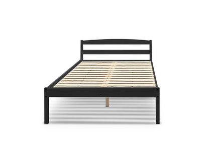 DS Wayford King Single Bed Frame - Wooden Black