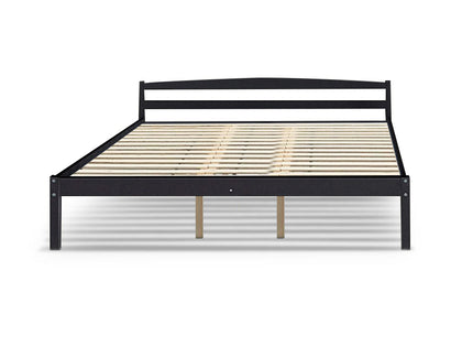 Wayford Queen Bed Frame - Wooden Black