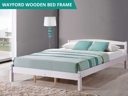 Wayford Queen Bed Frame - Wooden White