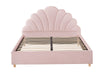 Perrie Velvet Double Bed Frame - Pink