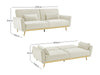 DS Limpley Sofa Bed Velvet Beige