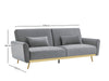 Limpley Sofa Bed Velvet Grey