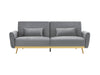 Limpley Sofa Bed Velvet Grey