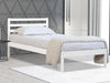 Atlas Wooden Bed Frame King Single White