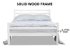 Canterbury Wooden Double Bed Frame - White