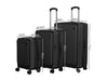 3-piece Front Open Luggage Set - Black