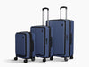 3-piece Front Open Luggage Set - Blue