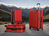 3-piece Front Open Luggage Set - Wine Red