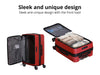 3-piece Front Open Luggage Set - Wine Red