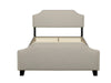 Eldora Linen Double Bed Frame - Khaki