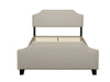 Eldora Linen Queen Bed Frame - Khaki