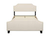 Eldora Linen Double Bed Frame - Beige