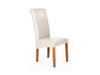 Giesle PU Dining Chair x2 Cream