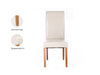 Giesle PU Dining Chair x2 Cream