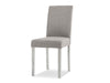 Linen Dining Chair x2 Grey+White