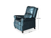 Nilsson Push Back Chair PU Blue