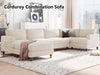 Sondra Corduroy Combination Sofa Set Beige